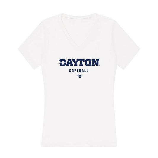 Dayton - NCAA Softball : Ryan Gibson - Women's V-Neck T-Shirt-0