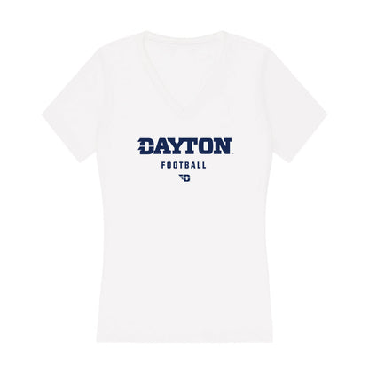 Dayton - NCAA Football : Tommy Thakady - Women's V-Neck T-Shirt-0