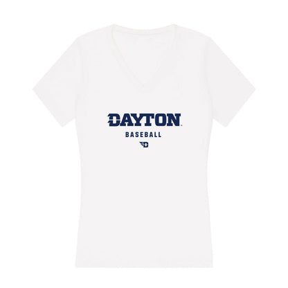 Dayton - NCAA Baseball : Luke Matta - Women's V-Neck T-Shirt-0