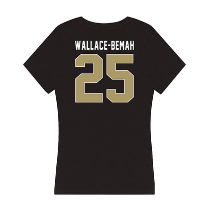 UNC Charlotte - NCAA Football : Prince Wallace-Bemah - Women's V-Neck T-Shirt-1