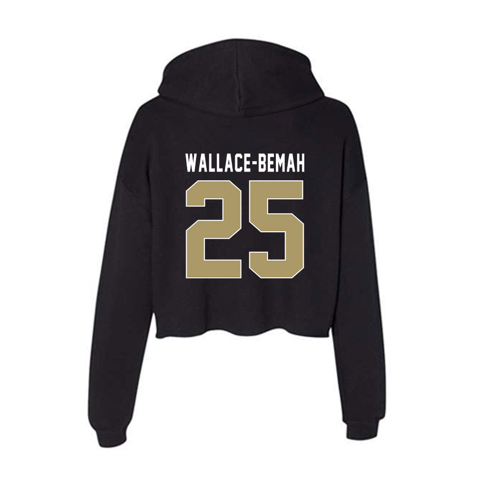 UNC Charlotte - NCAA Football : Prince Wallace-Bemah - Women's Crop Fleece Hoodie-1