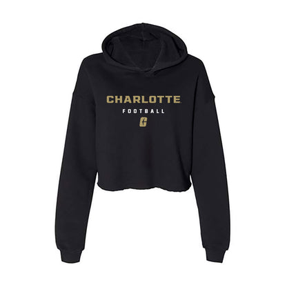 UNC Charlotte - NCAA Football : Aiden Martinez - Women's Crop Fleece Hoodie-0