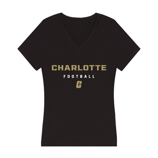 UNC Charlotte - NCAA Football : Deshawn Purdie - Women's V-Neck T-Shirt-0