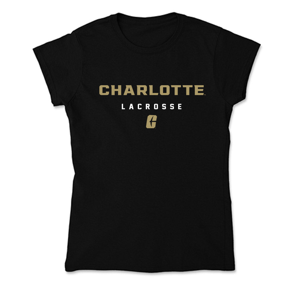 UNC Charlotte - NCAA Women's Lacrosse : Katie Ling - Soft Style Women’s T-Shirt-0