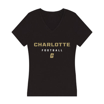 UNC Charlotte - NCAA Football : Jefferson Lambert - Women's V-Neck T-Shirt-0