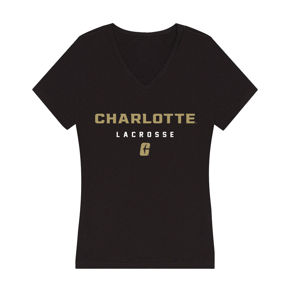 UNC Charlotte - NCAA Women's Lacrosse : Katie Ling - Women's V-Neck T-Shirt-0