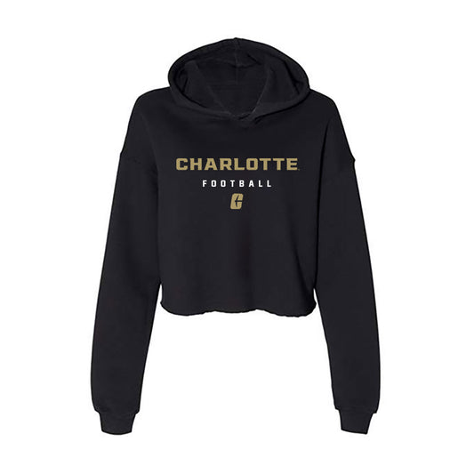 UNC Charlotte - NCAA Football : Donte Nicholson - Women's Crop Fleece Hoodie-0