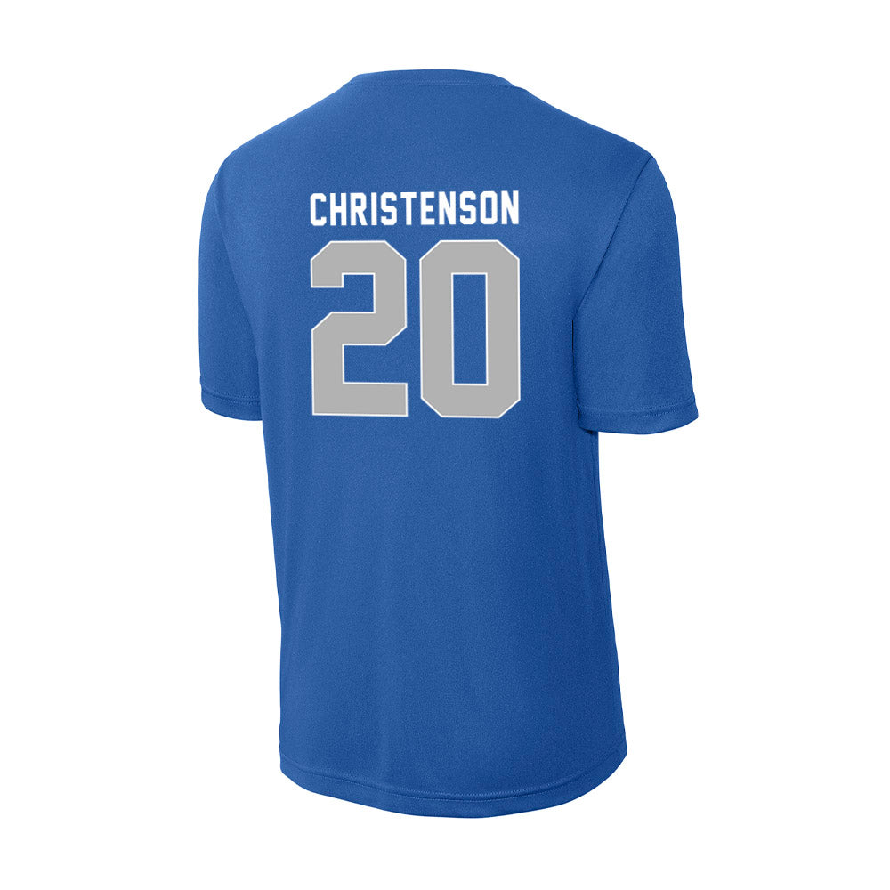 Drake - NCAA Women's Basketball : Emily Christenson - Activewear T-Shirt-1