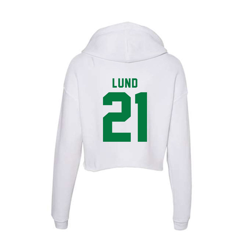 OKBU - NCAA Football : Matthew Lund - Women's Crop Fleece Hoodie-1