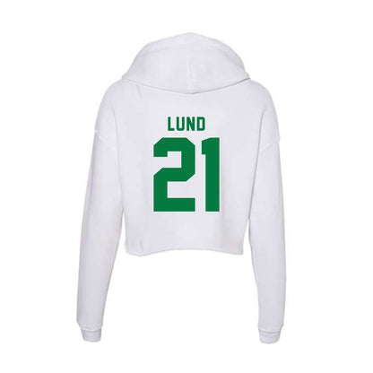 OKBU - NCAA Football : Matthew Lund - Women's Crop Fleece Hoodie-1