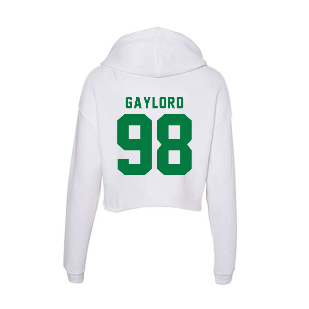 OKBU - NCAA Football : Peyton Gaylord - Women's Crop Fleece Hoodie-1