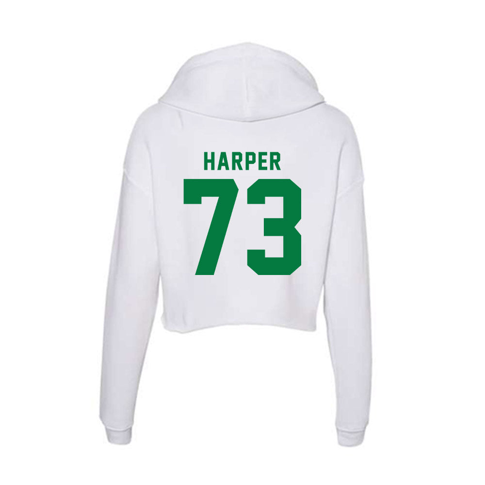 OKBU - NCAA Football : Ian Harper - Women's Crop Fleece Hoodie-1
