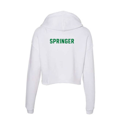 OKBU - NCAA Men's Track & Field : Derian Springer - Women's Crop Fleece Hoodie-1
