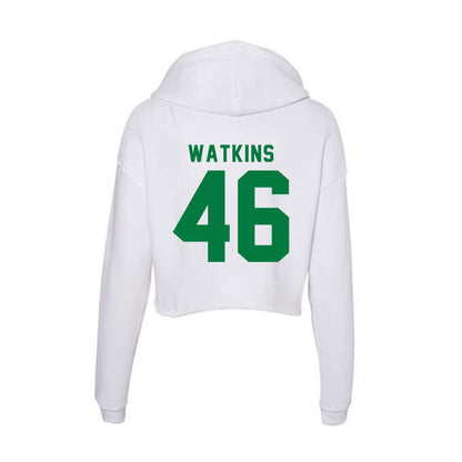 OKBU - NCAA Football : Luke Watkins - Women's Crop Fleece Hoodie-1