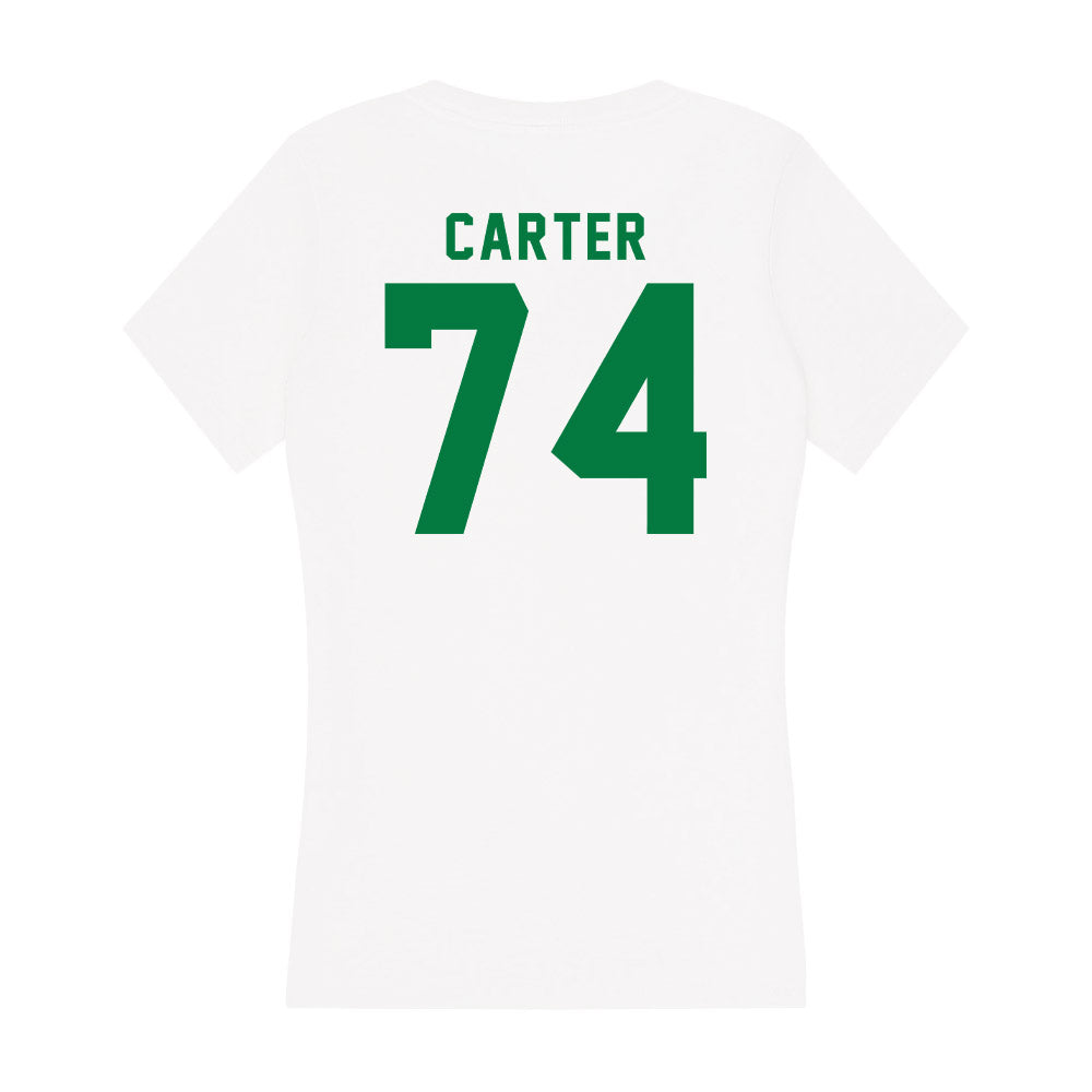 OKBU - NCAA Football : Ethan Carter - Women's V-Neck T-Shirt-1