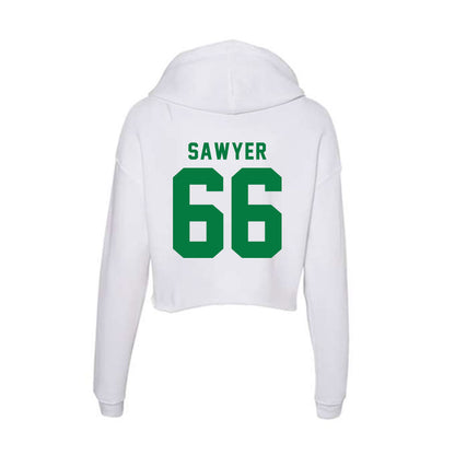 OKBU - NCAA Football : Andrew Sawyer - Women's Crop Fleece Hoodie-1