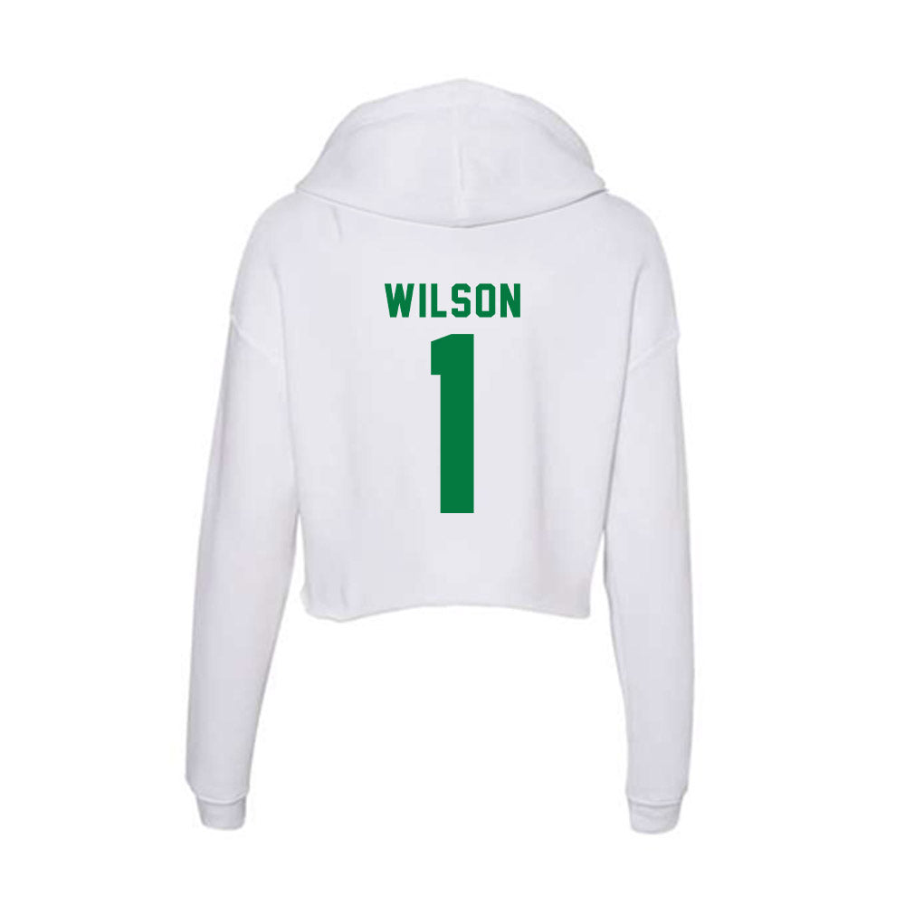 OKBU - NCAA Men's Basketball : Nathan Wilson - Women's Crop Fleece Hoodie-1