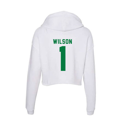 OKBU - NCAA Men's Basketball : Nathan Wilson - Women's Crop Fleece Hoodie-1