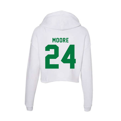 OKBU - NCAA Football : EJ Moore - Women's Crop Fleece Hoodie-1
