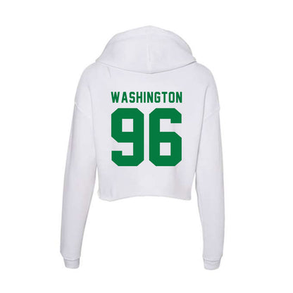 OKBU - NCAA Football : Noah Washington - Women's Crop Fleece Hoodie-1