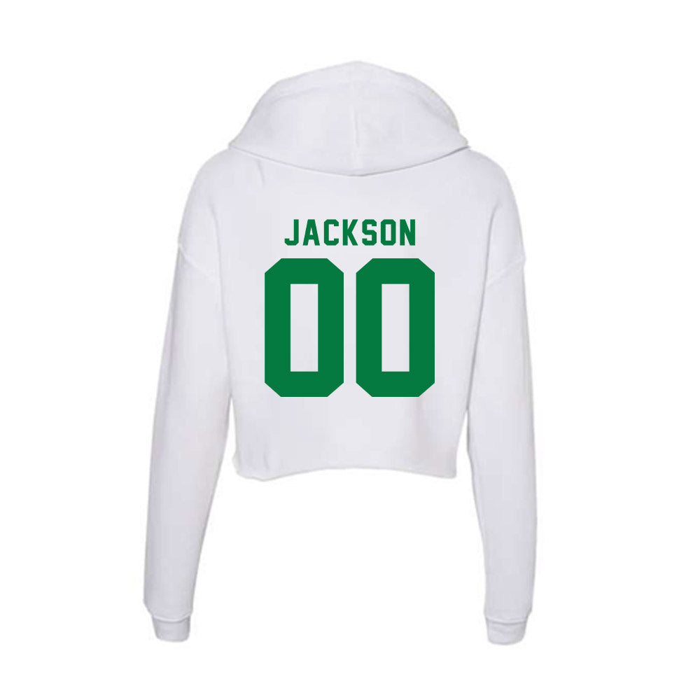 OKBU - NCAA Football : John Jackson - Women's Crop Fleece Hoodie-1