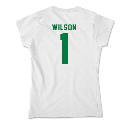 OKBU - NCAA Men's Basketball : Nathan Wilson - Soft Style Women’s T-Shirt-1