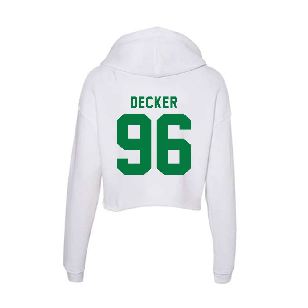 OKBU - NCAA Football : Trace Decker - Women's Crop Fleece Hoodie-1