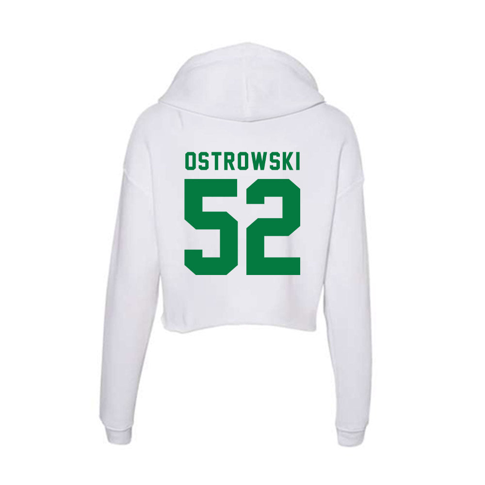 OKBU - NCAA Football : Jacob Ostrowski - Women's Crop Fleece Hoodie-1