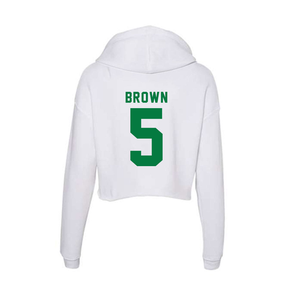 OKBU - NCAA Men's Basketball : Ricky Brown - Women's Crop Fleece Hoodie-1