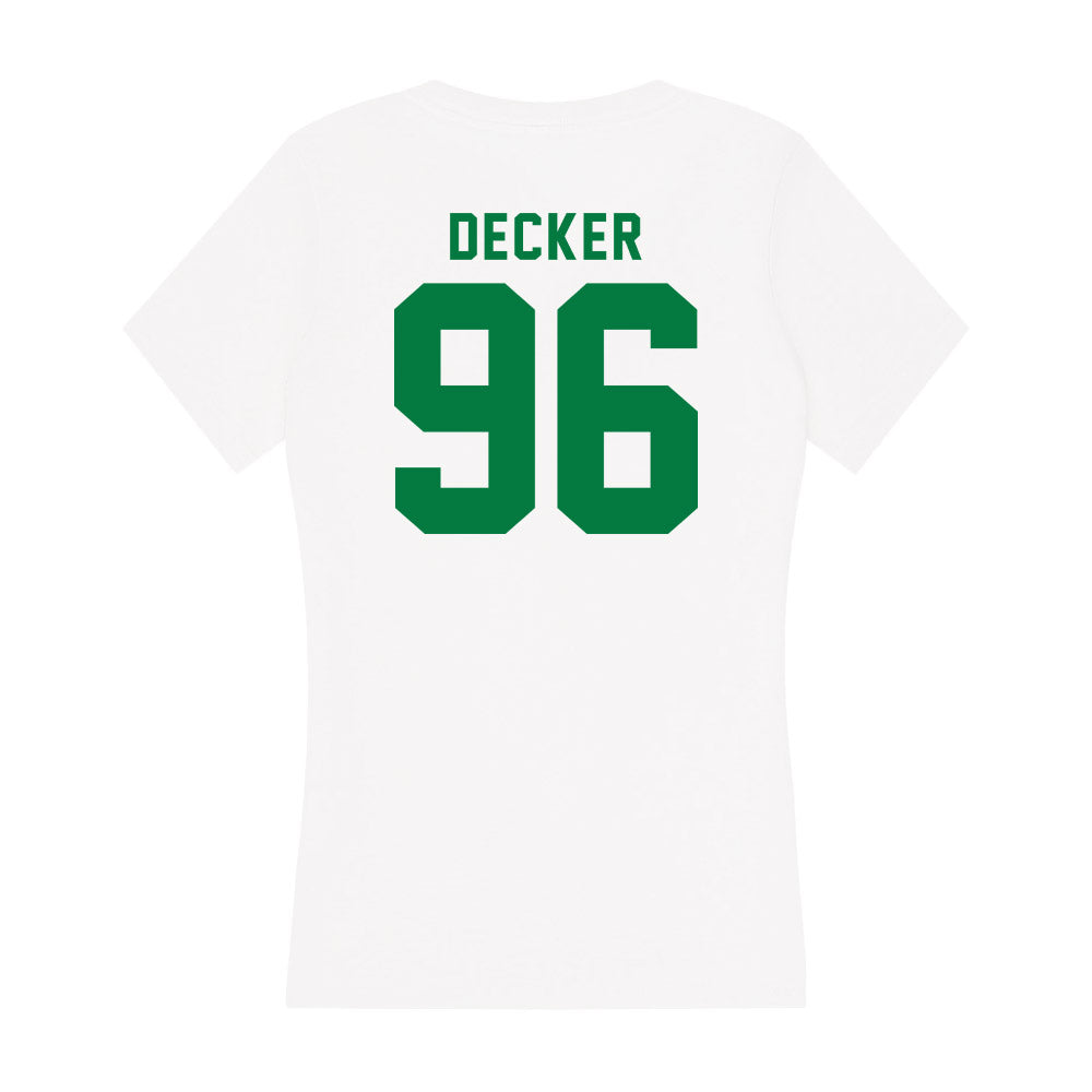 OKBU - NCAA Football : Trace Decker - Women's V-Neck T-Shirt-1