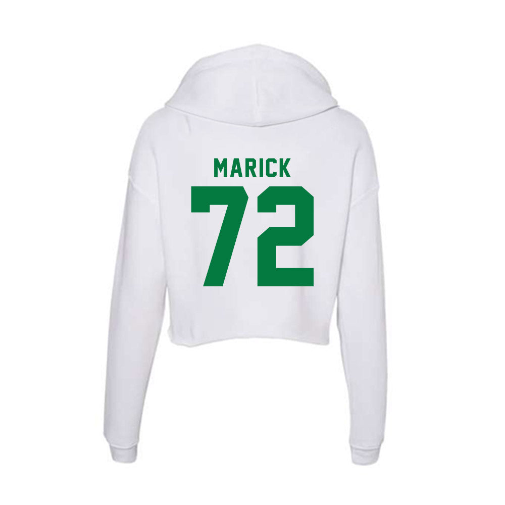 OKBU - NCAA Football : Chance Marick - Women's Crop Fleece Hoodie-1