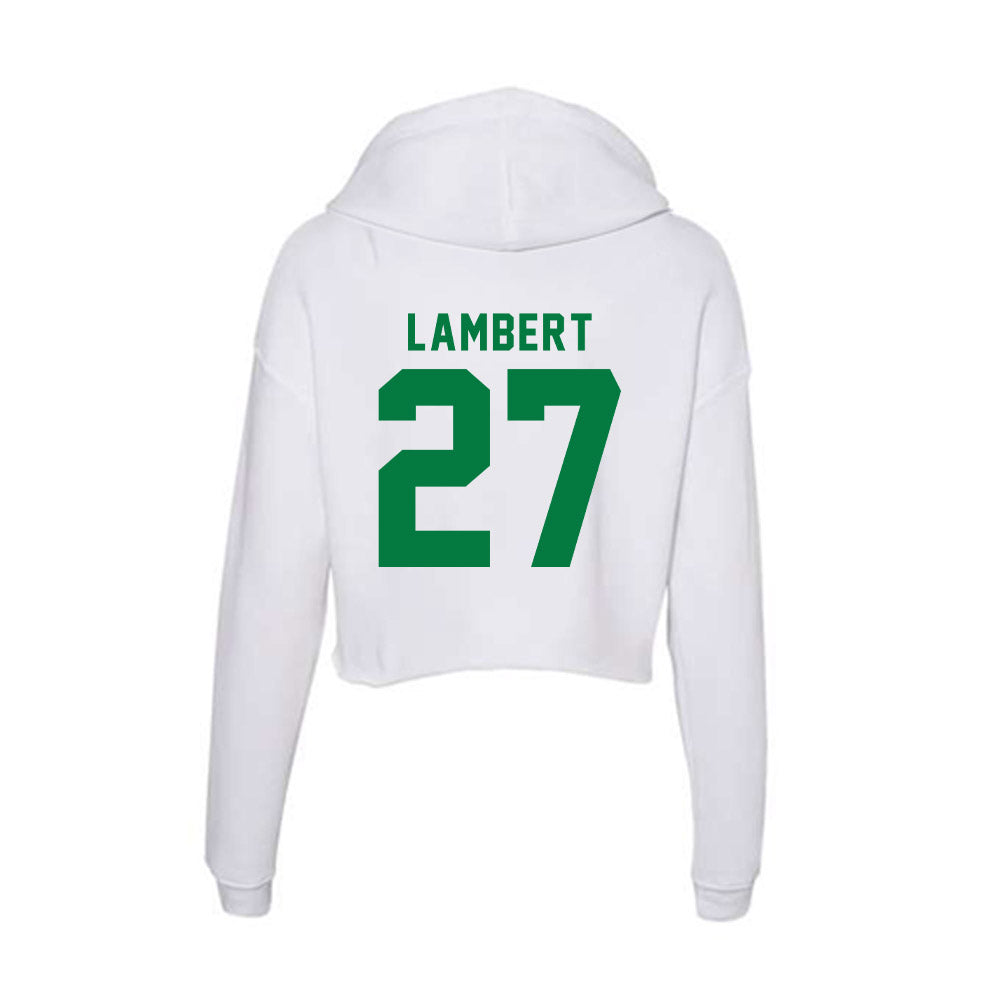 OKBU - NCAA Football : Edric Lambert - Women's Crop Fleece Hoodie-1