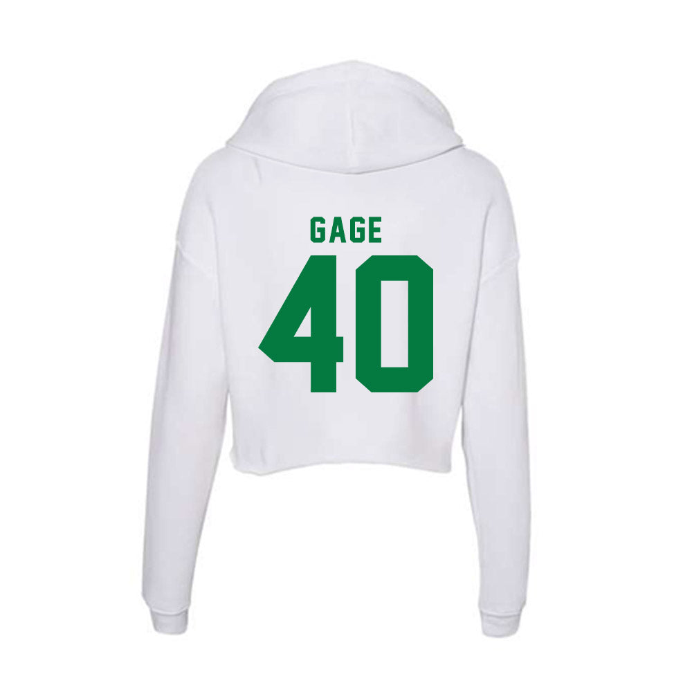 OKBU - NCAA Football : Trevor Gage - Women's Crop Fleece Hoodie-1