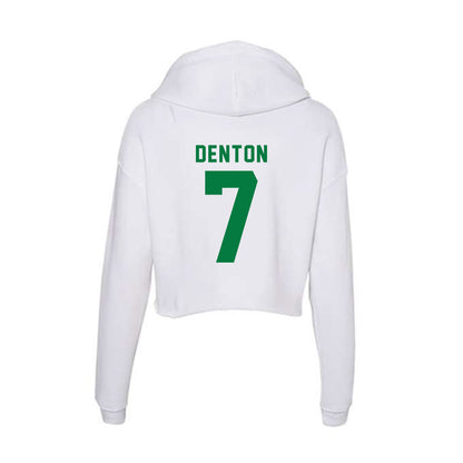 OKBU - NCAA Football : Drew Denton - Women's Crop Fleece Hoodie-1