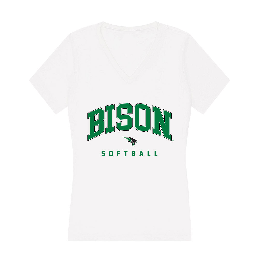 OKBU - NCAA Softball : Adeline Reese - Women's V-Neck T-Shirt-0