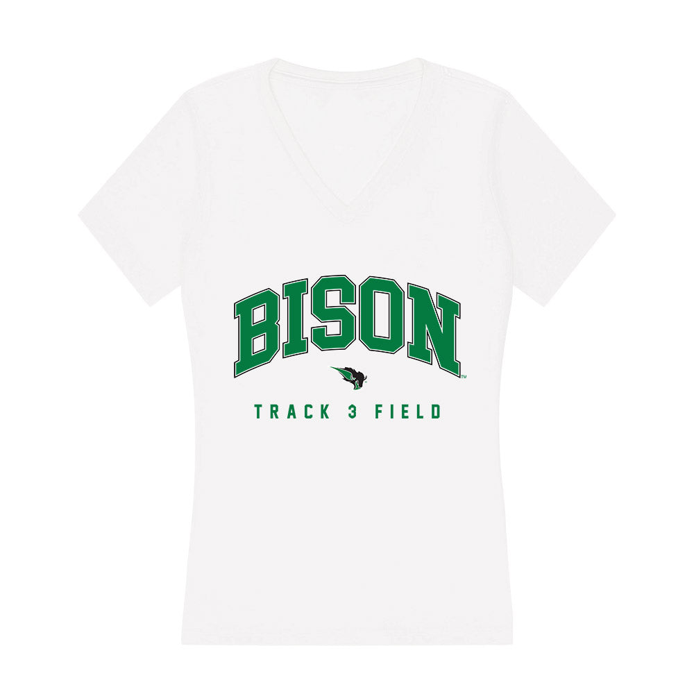 OKBU - NCAA Women's Track & Field : Mary Mckey - Women's V-Neck T-Shirt-0