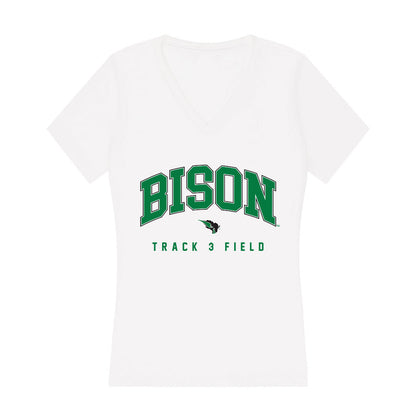 OKBU - NCAA Women's Track & Field : Mary Mckey - Women's V-Neck T-Shirt-0