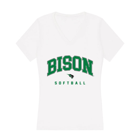 OKBU - NCAA Softball : Ally Ryan - Women's V-Neck T-Shirt-0