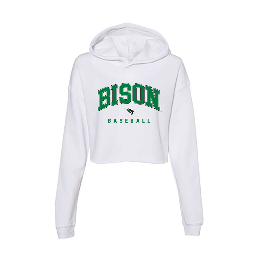 OKBU - NCAA Baseball : Isaac Hill - Women's Crop Fleece Hoodie-0