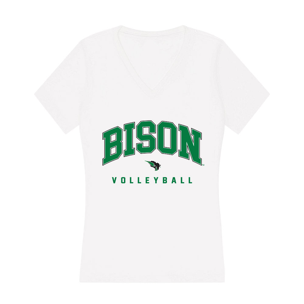 OKBU - NCAA Women's Volleyball : Emily Boyer - Women's V-Neck T-Shirt-0