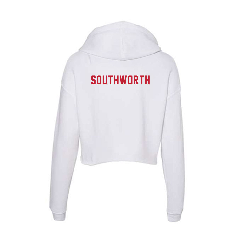 Miami of Ohio - Synchronized Skating : Paige Southworth - Women's Crop Fleece Hoodie-1