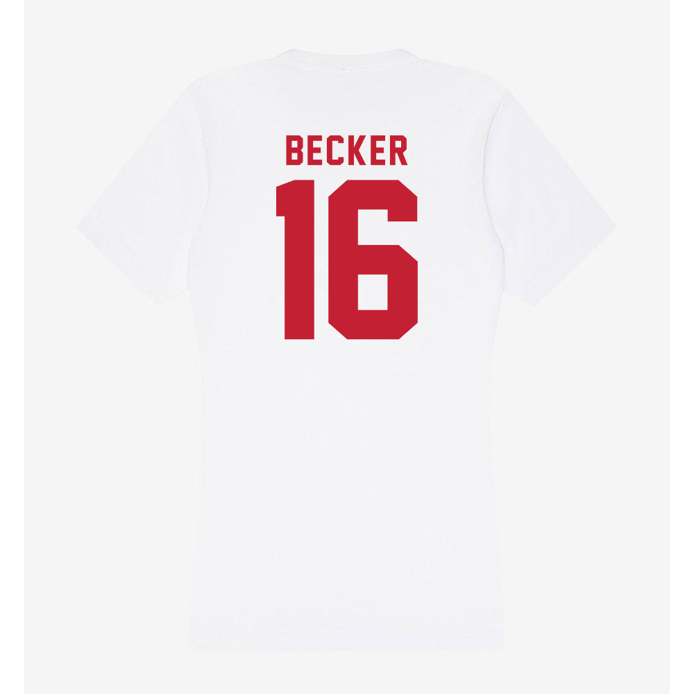 Miami of Ohio - NCAA Women's Soccer : Gracyn Becker - Women's V-Neck T-Shirt-1