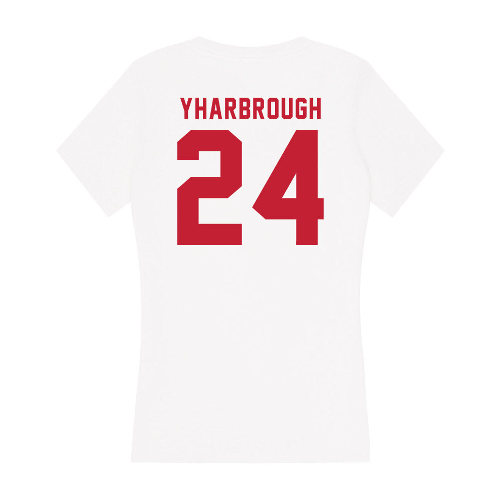 Miami of Ohio - NCAA Football : Mychal Yharbrough - Women's V-Neck T-Shirt-1