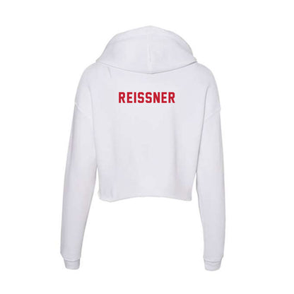 Miami of Ohio - NCAA Women's Synchronized Skating : Ellie Reissner - Women's Crop Fleece Hoodie-1