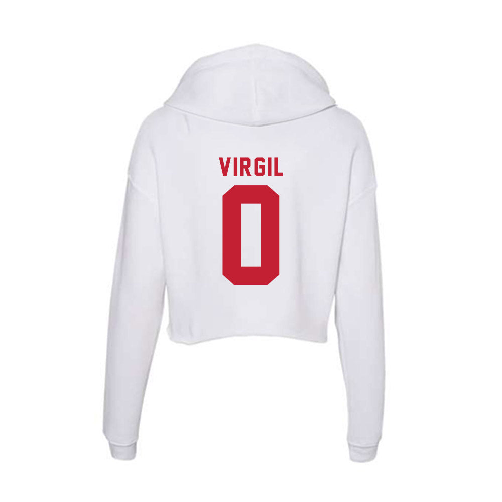Miami of Ohio - NCAA Football : Reggie Virgil - Women's Crop Fleece Hoodie-1