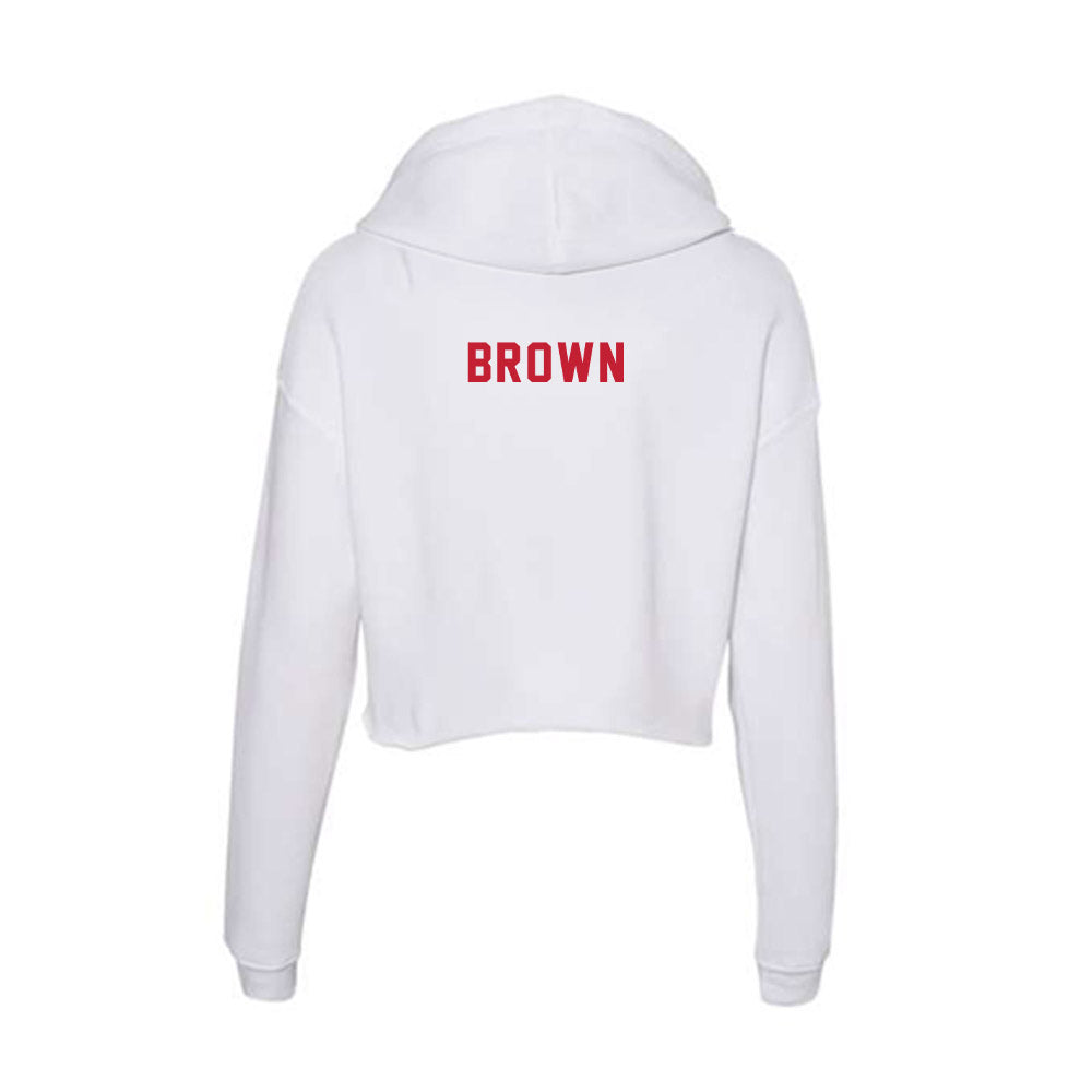 Miami of Ohio - Synchronized Skating : Elizabeth Brown - Women's Crop Fleece Hoodie-1