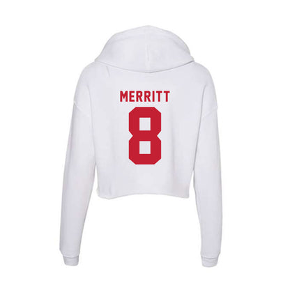 Miami of Ohio - NCAA Softball : Holly Merritt - Women's Crop Fleece Hoodie-1
