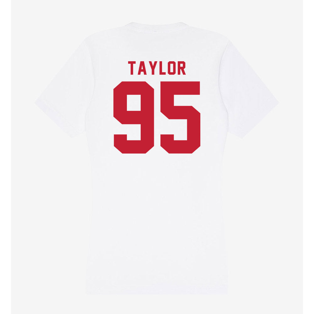 Miami of Ohio - NCAA Football : Aariz Taylor - Women's V-Neck T-Shirt-1