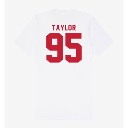 Miami of Ohio - NCAA Football : Aariz Taylor - Women's V-Neck T-Shirt-1