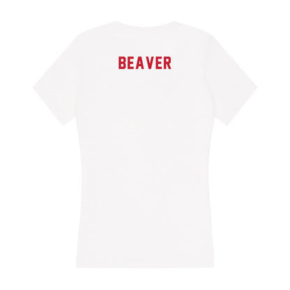 Miami of Ohio - Synchronized Skating : Isabelle Beaver - Women's V-Neck T-Shirt-1